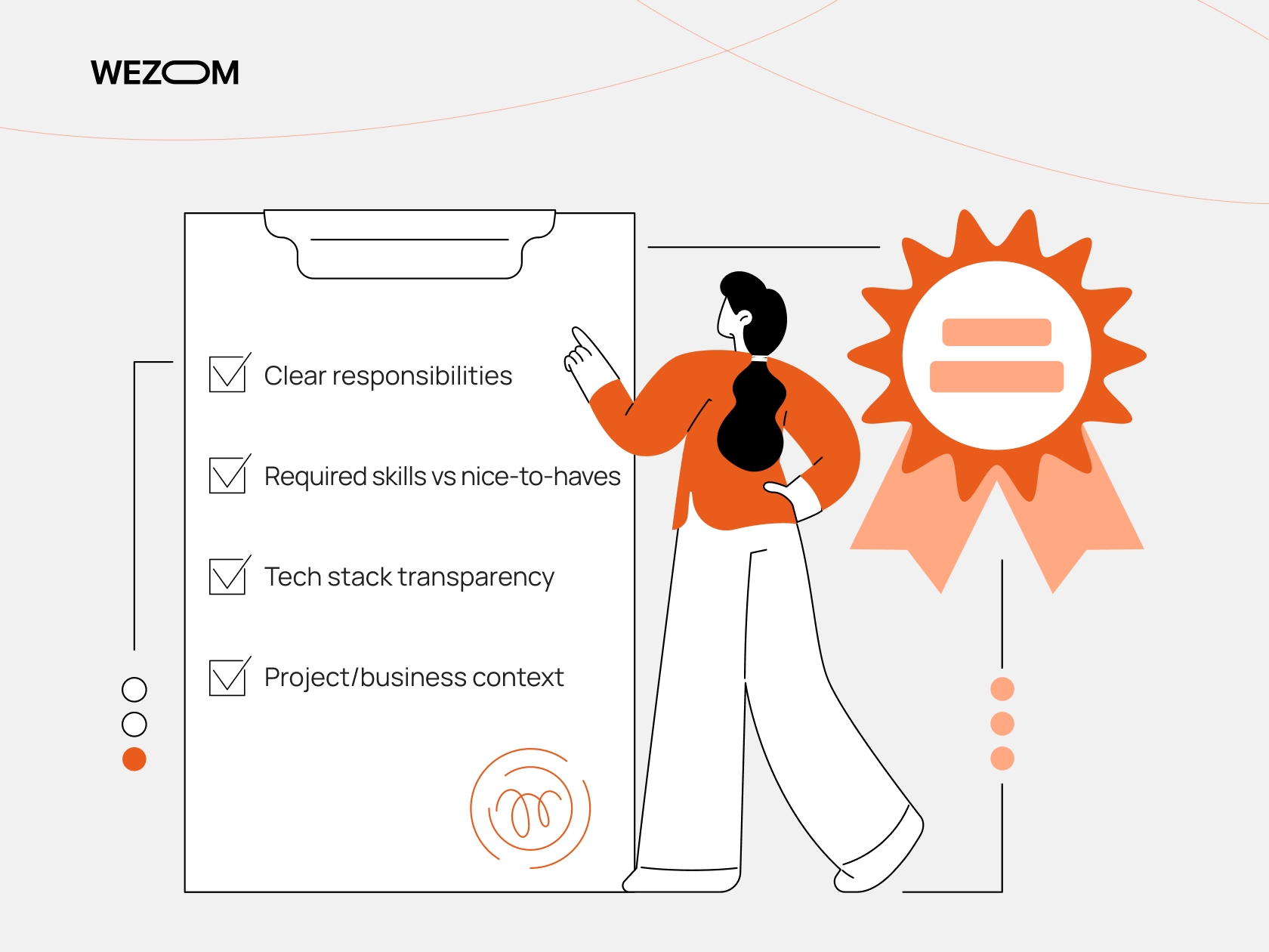 Key steps to hiring software engineers with clear responsibilities, required skills, tech stack transparency, and project context